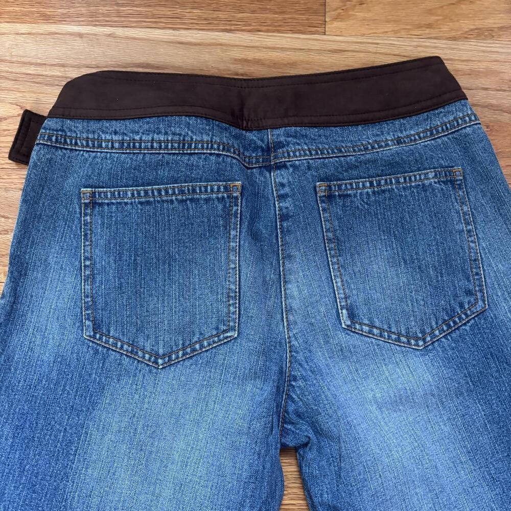 Blue Denim W Brown Built 583 B - Picture 3 of 6